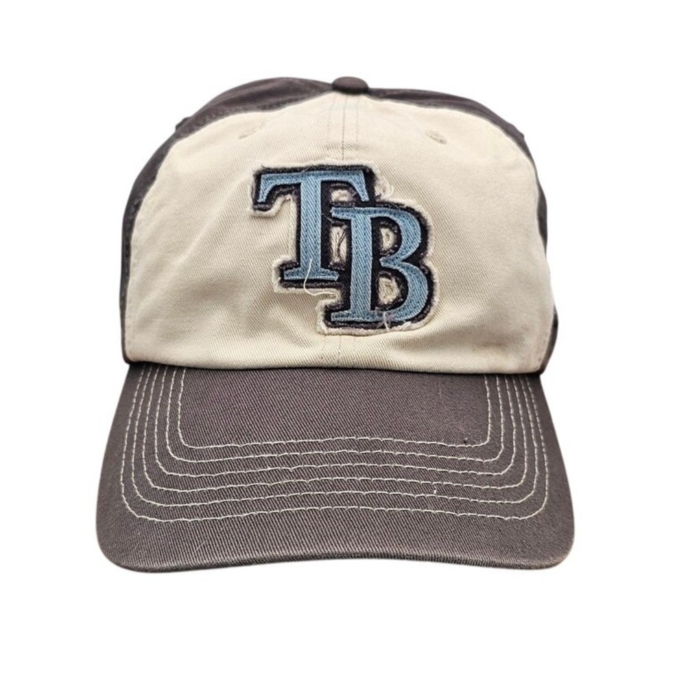 Tampa Bay Rays Hat Fan Favorite MLB Strapback Gray Cream‎ Est 1998 Vintage Style